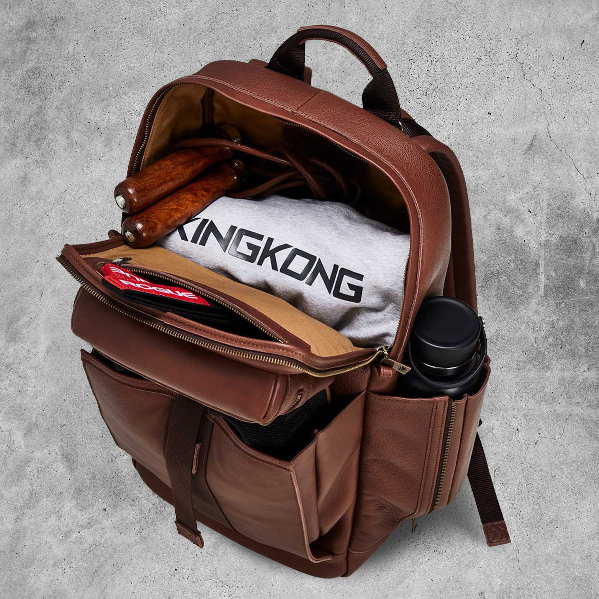 KING KONG - HERITAGE LEATHER BACKPACK