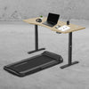 Lifespan Fitness - V-FOLD Treadmill with ErgoDesk Automatic Standing Desk 1800mm in Oak